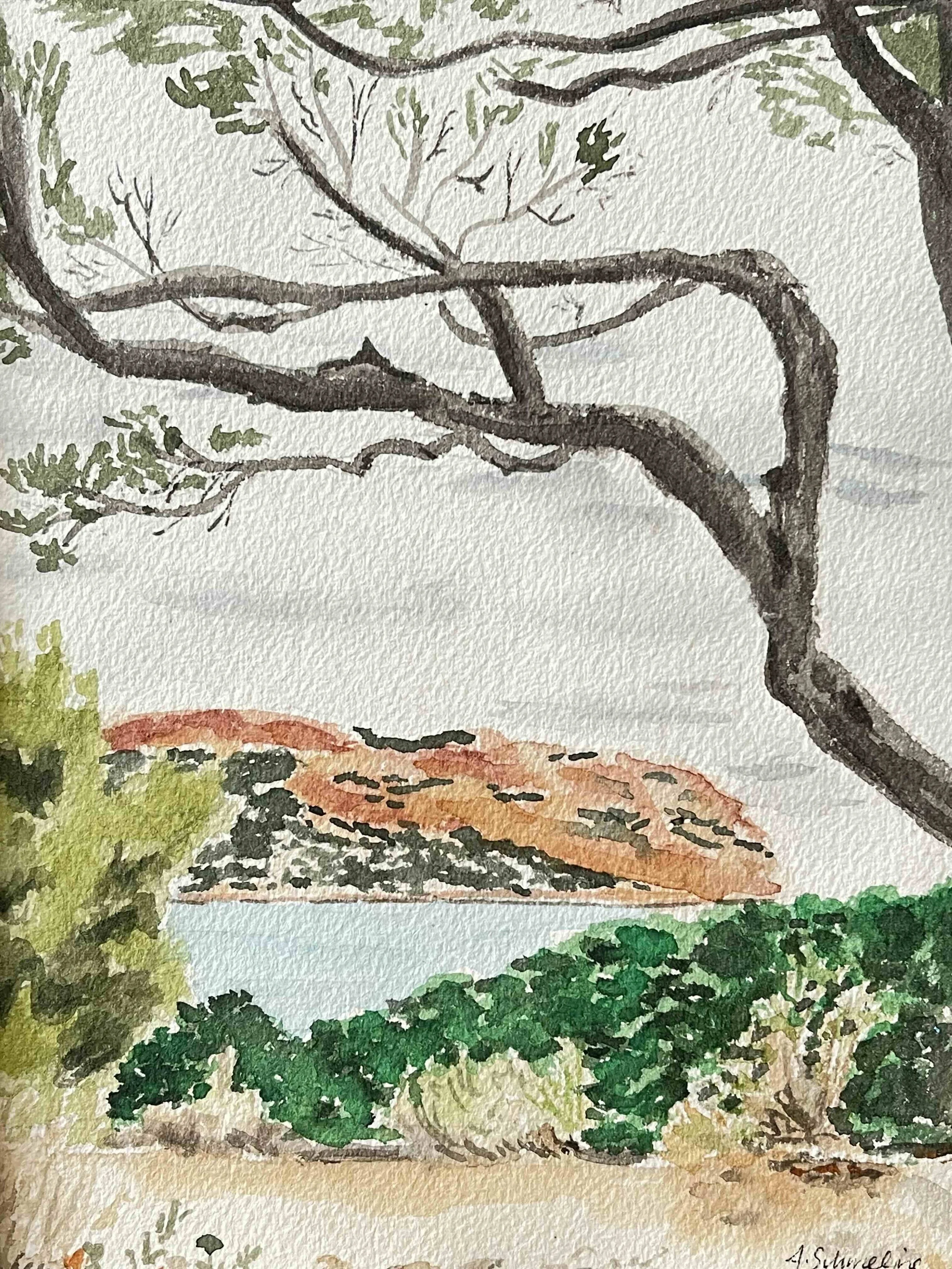 Under the Trees, Cassis, France — Alexandra Schmeling Fine Art